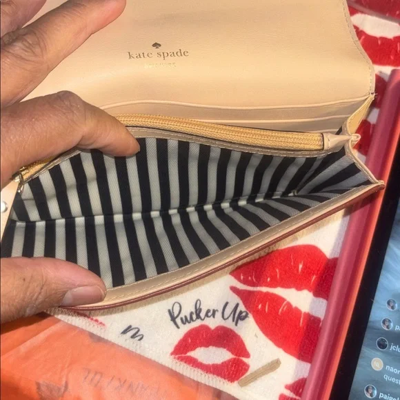 Kate Spade Tan Leather Wristlet - Picture 6 of 10